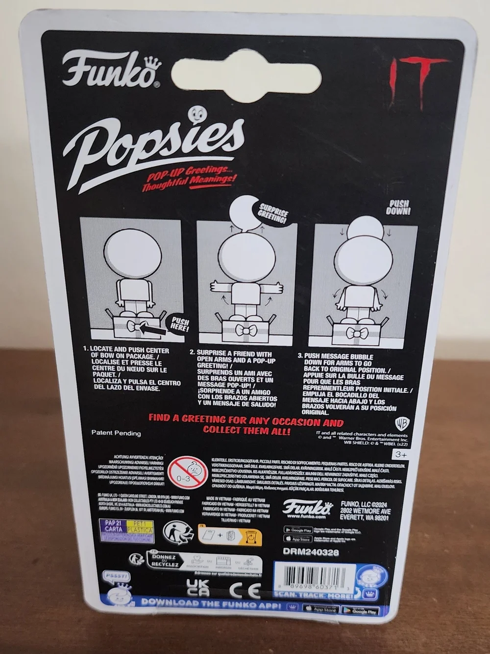 Funko Popsies Pennywise Figure - Orange, White, Gray